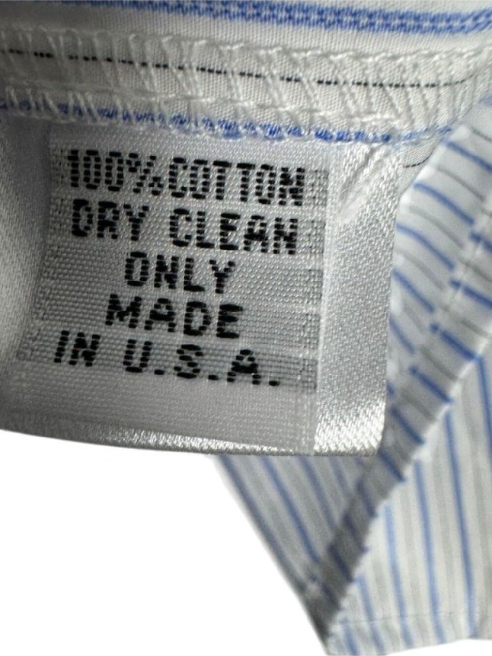 TWP Soon To Be Ex Shirt Womens XS/S Blue White Striped Cotton Cropped Button Up - Picture 7 of 7